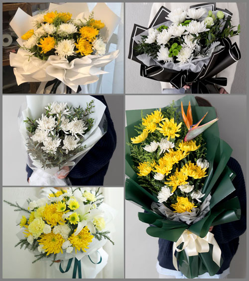 北京密云区北庄镇干峪沟村白事花束代送